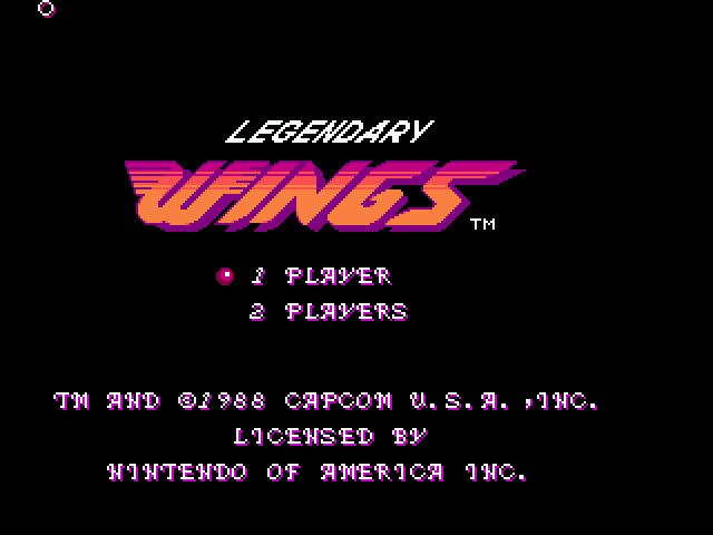 Legendary Wings atari screenshot